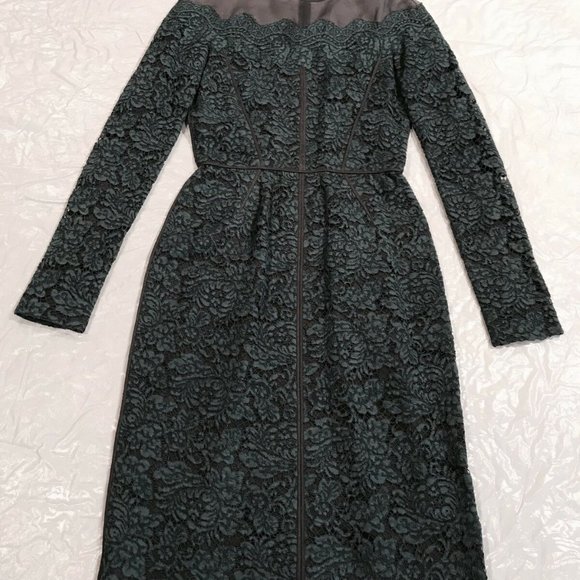J. Mendel*Green LACE LONG SLEEVE DRESS*U 2 $1895 - Picture 2 of 8